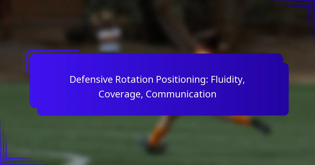 Defensive Rotation Positioning: Fluidity, Coverage, Communication