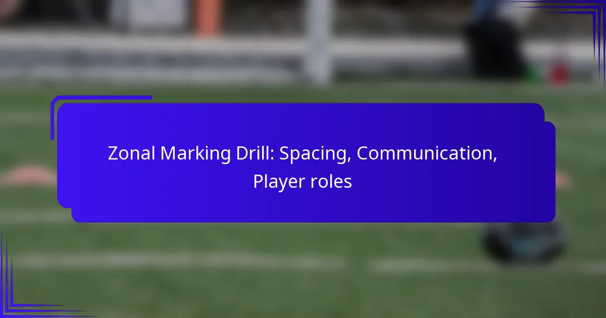 Zonal Marking Drill: Spacing, Communication, Player roles